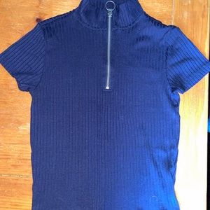 Girls half turtle neck shirt
